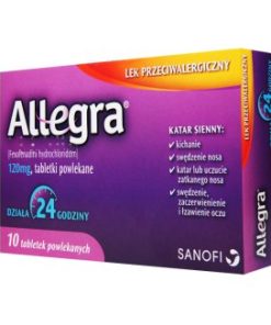 Allegra 120 mg, 10 tabletek powlekanych
