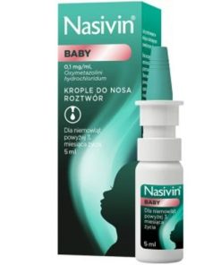 Nasivin Baby krople do nosa dla niemowląt od 3 miesiąca, 5 ml