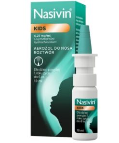 Nasivin Kids aerozol do nosa, dla dzieci od 1 do 6 lat, 10 ml