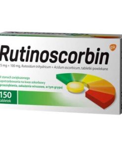 Rutinoscorbin 25 mg + 100 mg, 150 tabletek