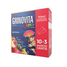 Grinovita Junior, dla dzieci od 3 lat, 10 saszetek + 3 saszetki gratis