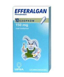 Efferalgan 150 mg, czopki doodbytnicze, 10 sztuk