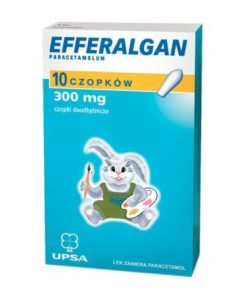 Efferalgan 300 mg, czopki doodbytnicze, 10 sztuk