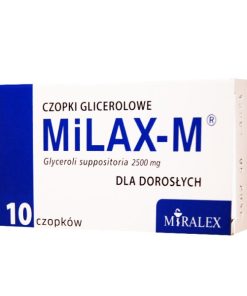 Milax - M, czopki glicerolowe dla dorosłych, 2,5 g x 10 sztuk
