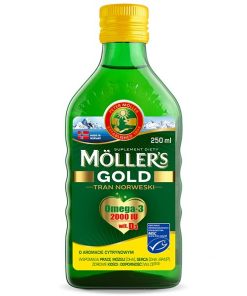 Moller's Tran Gold Norweski, aromat cytrynowy 2000, 250 ml