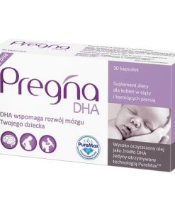 Pregna DHA, dla kobiet w ciąży i karmiących piersią, 30 kapsułek