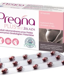 Pregna Plus Bez Żelaza, dla kobiet w ciąży, 30 kapsułek