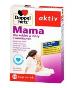 Doppelherz aktiv Mama, dla kobiet w ciąży i karmiących, 60 kapsułek