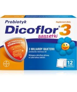 Dicoflor 3, dla niemowląt i dzieci, 12 saszetek