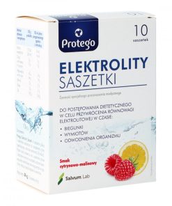 Protego Elektrolity, smak cytrynowo-malinowy, 10 saszetek