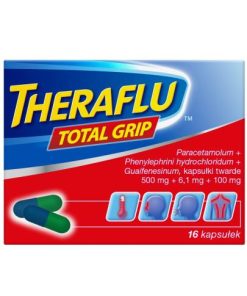 Theraflu Total Grip 500 mg, 16 kapsułek