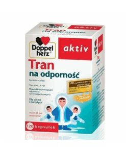 Doppelherz aktiv Tran na odporność, 120 kapsułek