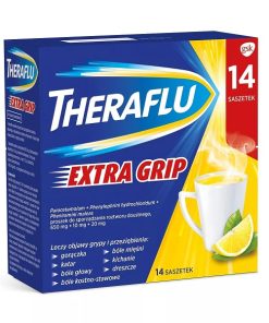 Theraflu Extra Grip proszek do sporządzania roztworu doustnego, 14 saszetek