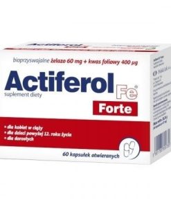 Actiferol Fe Forte, 60 kapsułek, bioprzyswajalne żelazo