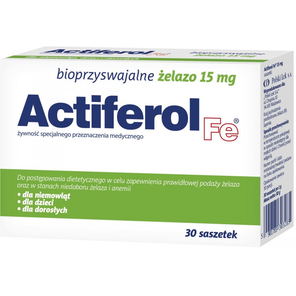 Actiferol Fe 15 mg, 30 saszetek