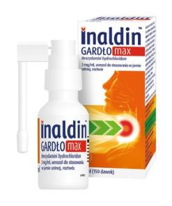 Inaldin Gardło Max 3 mg/ ml, aerozol do stosowania w jamie ustnej, 30 ml
