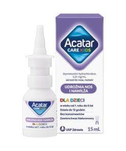 Acatar Care Kids aerozol do nosa dla dzieci 1-6 lat, roztwór, 15 ml