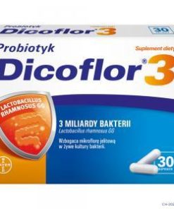 Dicoflor 3, dla dzieci od 3 roku życia i dorosłych, 30 kapsułek