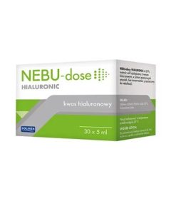 Nebu-Dose Hialuronic, 0,9% roztwór do nebulizacji z kwasem hialuronowym, 5 ml x 30 ampułek