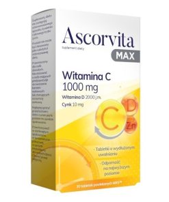 Ascorvita Max, 30 tabletek powlekanych