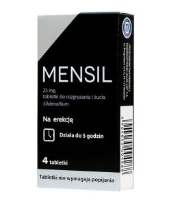 Mensil 25 mg, 4 tabletki do żucia