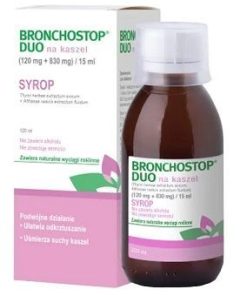 Bronchostop Duo na kaszel  syrop, 120 ml
