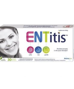 ENTitis, dla dzieci powyżej 3 roku i dorosłych, smak miętowy, 30 pastylek do ssania