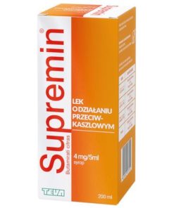 Supremin syrop o działaniu przeciwkaszlowym, 200 ml
