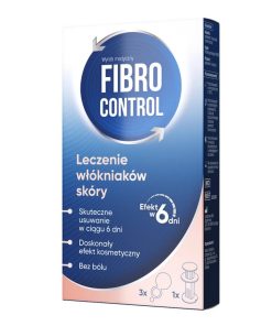 Fibrocontrol, zestaw do leczenia włókniaków skóry, plastry i aplikator