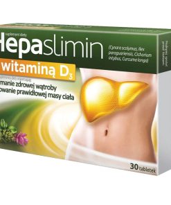 Hepaslimin z witaminą D3, 30 tabletek powlekanych