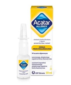 Acatar Allergy 1 mg/ml, aerozol do nosa, roztwór, 10 ml