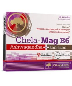 Chela-Mag B6 Ashwagandha + żeń-szeń, 30 kapsułek
