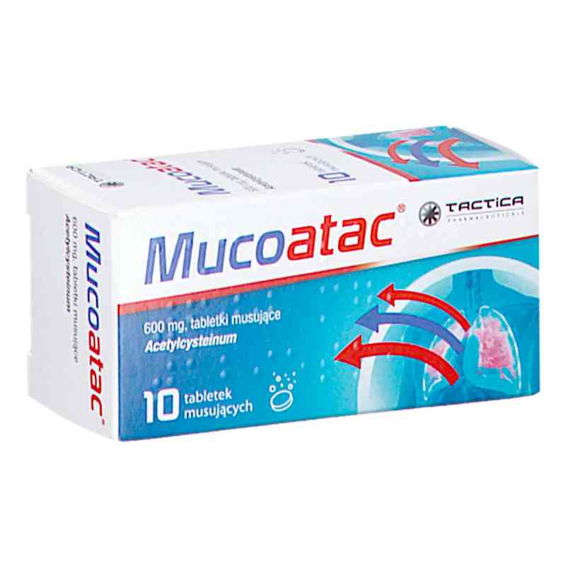 Mucoatac 600 mg 10 tabletek musujących