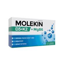 Molekin D3 + K2 + MgB6, 60 tabletek powlekanych