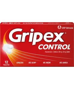 Gripex Control 500 mg + 50 mg, 12 tabletek powlekanych