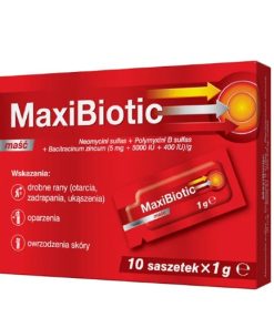 Maxibiotic (5 mg + 5000 UI + 400 UI)/ g, maść, 1 g x 10 saszetek