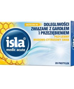 Isla Medic Acute, smak miodowo-cytrusowy, 20 pastylek