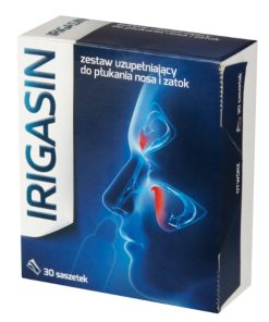 Irigasin, zestaw uzupełniający do płukania nosa i zatok, 30 saszetek