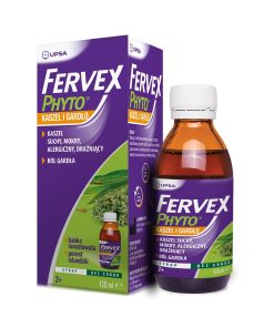 Fervex Phyto Kaszel i Gardło, syrop dla dzieci od 2 lat i doroslych 120 ml