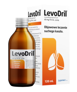 LevoDril syrop do suchego kaszlu, 120 ml