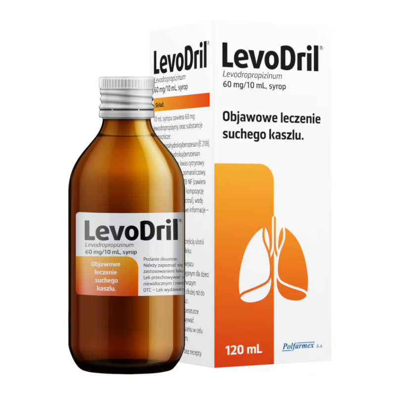 LevoDril syrop do suchego kaszlu, 120 ml