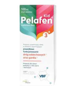 Pelafen Kid 3+, syrop dla dzieci powyżej 3 roku i dorosłych, smak owocowy, 100 ml