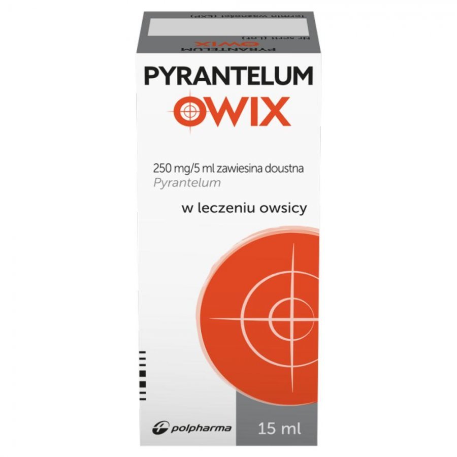 Pyrantelum OWIX zawiesina doustna na owsiki, 15 ml