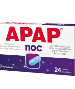 Apap Noc 500 mg + 25 mg, 24 tabletki powlekane