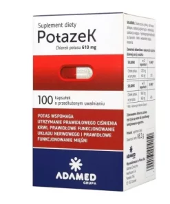 POTAZEK + chlorek potasu  100 kapsułek