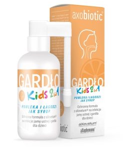 Axobiotic Gardło Kids 2w1, spray do gardła dla dzieci od 1 roku, smak pomarańczowy, 30 ml