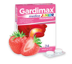 Gardimax Medica Junior truskawkowy 5 mg +1 mg, 24 tabletki do ssania