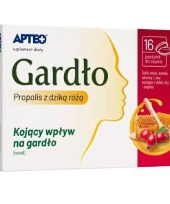 Gardło propolis z dziką różą APTEO, 16 pastylek do ssania