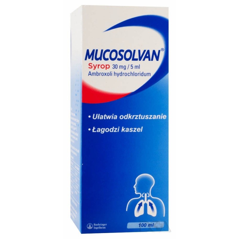 MUCOSOLVAN Syrop, 100ml - ułatwia odkrztuszanie i łagodzi kaszel