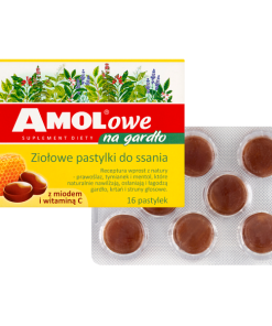 Amolowe na gadło, ziołowe pastylki 16 do ssania
